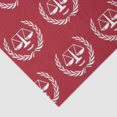 Afstuderen van de rechtenfaculteit tissuepapier (Detail)