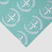 Afstuderen van de rechtenfaculteit tissuepapier (Detail)