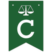 Afstuderen van de rechtenfaculteiten vlaggetjes (Tweede vlag)