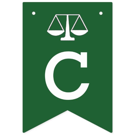 Afstuderen van de rechtenfaculteiten vlaggetjes (Tweede vlag)