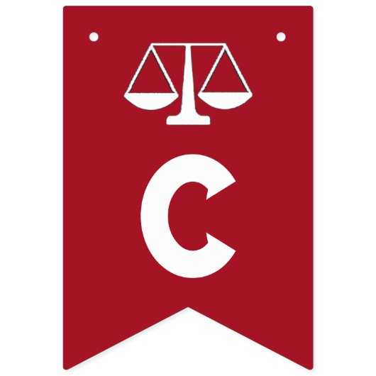 Afstuderen van de rechtenfaculteiten vlaggetjes (Tweede vlag)