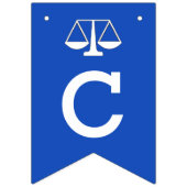 Afstuderen van de rechtenfaculteiten vlaggetjes (Tweede vlag)