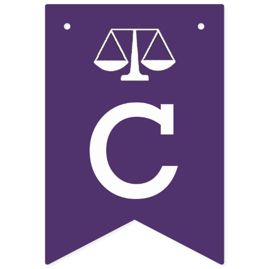 Afstuderen van de rechtenfaculteiten vlaggetjes (Tweede vlag)