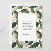 Afstuderen van de schilderde tropische foto bedank (Achterkant)