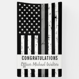 Afstuderen van de Thin Grey Line Correction Office Spandoek