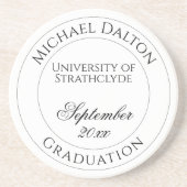 Afstuderen van de Universiteit of de Academie Gepe Zandsteen Onderzetter (Voorkant)