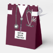 Afstuderen van de verpleegschool bedankdoosjes (Achterkant)