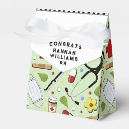 Afstuderen van de verpleegschool bedankdoosjes