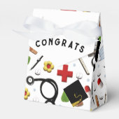 Afstuderen van de verpleegschool bedankdoosjes (Voorkant Zijde)