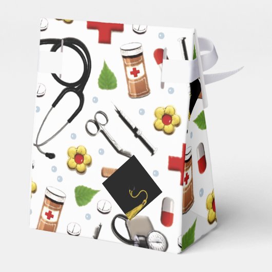 Afstuderen van de verpleegschool bedankdoosjes (Achterkant)