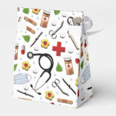 Afstuderen van de verpleegschool bedankdoosjes (Achterkant)