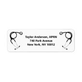 Afstuderen van de verpleegschool etiket (Voorkant)