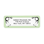 Afstuderen van de verpleegschool etiket (Voorkant)