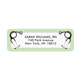 Afstuderen van de verpleegschool etiket