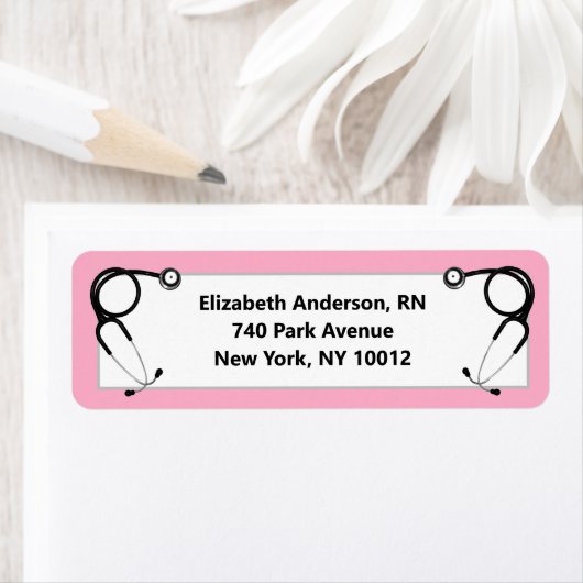 Afstuderen van de verpleegschool etiket (Insitu)