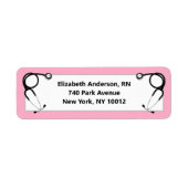 Afstuderen van de verpleegschool etiket (Voorkant)