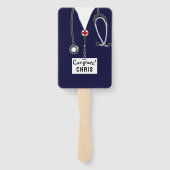 Afstuderen van de verpleegschool handwaaier (Achterkant)