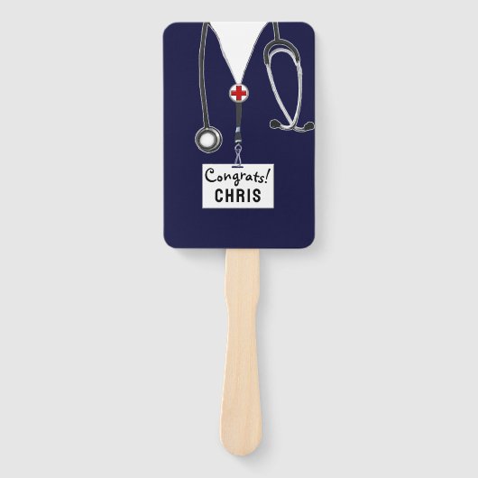 Afstuderen van de verpleegschool handwaaier (Voorkant)