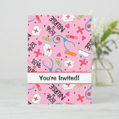 Afstuderen van de verpleegschool kaart (Staand voorkant)