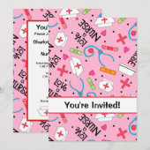 Afstuderen van de verpleegschool kaart (Voorkant / Achterkant)