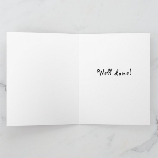 Afstuderen van de verpleegschool kaart (Binnen)