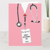 Afstuderen van de verpleegschool kaart (Voorkant)