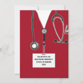 Afstuderen van de verpleegschool kaart (Voorkant)