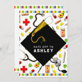 Afstuderen van de verpleegschool kaart (Voorkant / Achterkant)