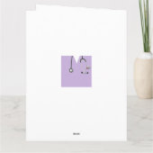 Afstuderen van de verpleegschool kaart (Achterkant)