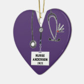Afstuderen van de verpleegschool keramisch ornament (Links)