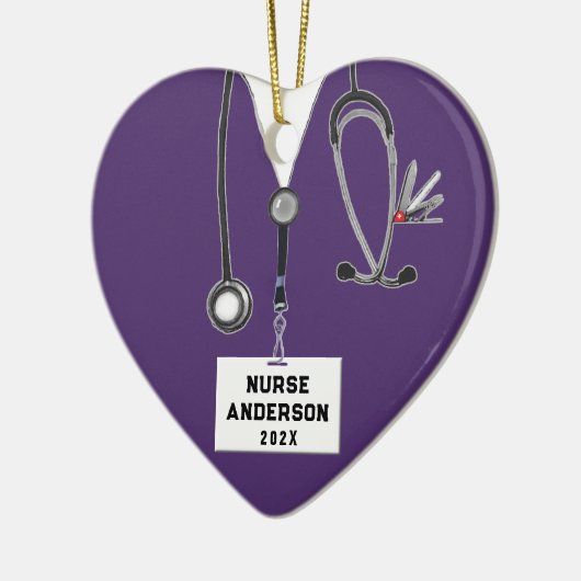 Afstuderen van de verpleegschool keramisch ornament (Links)