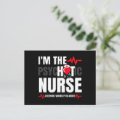 Afstuderen van de verpleegschool - kostprijsverhog briefkaart (Staand voorkant)