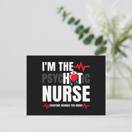 Afstuderen van de verpleegschool - kostprijsverhog briefkaart (Staand voorkant)