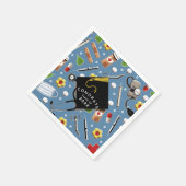 Afstuderen van de verpleegschool Napkins Servet (Hoek)