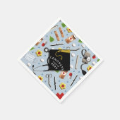 Afstuderen van de verpleegschool Napkins Servet (Hoek)