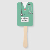 Afstuderen van de verpleegschool of de Medische Sc Handwaaier (Voorkant)