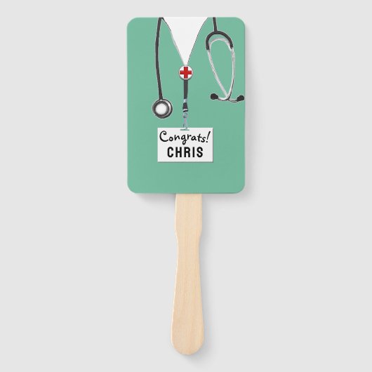 Afstuderen van de verpleegschool of de Medische Sc Handwaaier (Voorkant)