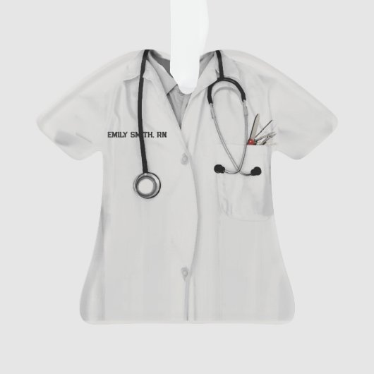 Afstuderen van de verpleegschool ornament (voorkant)
