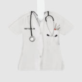 Afstuderen van de verpleegschool ornament (achterkant)