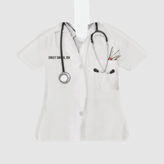 Afstuderen van de verpleegschool ornament (achterkant)