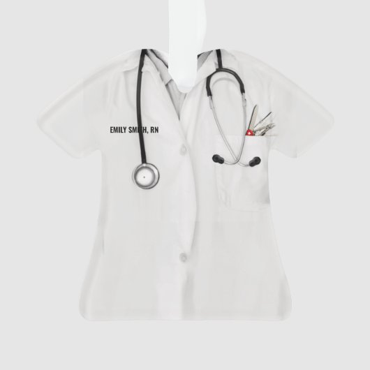 Afstuderen van de verpleegschool ornament (voorkant)