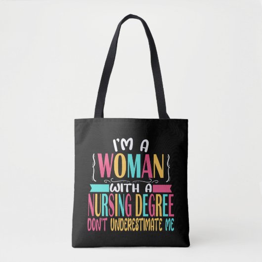 Afstuderen van de verpleegschool Rt. Geregistreerd Tote Bag (Voorkant)