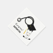 Afstuderen van de verpleegschool servet (Hoek)