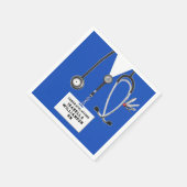 Afstuderen van de verpleegschool servet (Hoek)