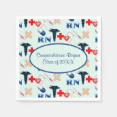 Afstuderen van de verpleegschool servet (Voorkant)