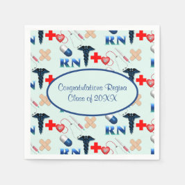 Afstuderen van de verpleegschool servet