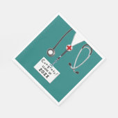 Afstuderen van de verpleegschool servet (Hoek)