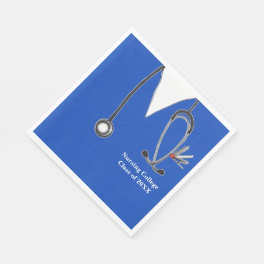 Afstuderen van de verpleegschool servet (Hoek)