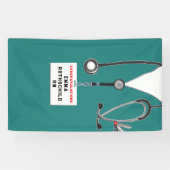 Afstuderen van de verpleegschool spandoek (Horizontaal)