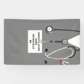 Afstuderen van de verpleegschool spandoek (Horizontaal)